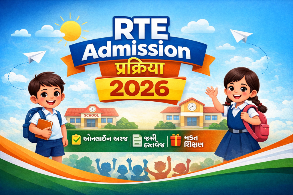 rte admisson proces rte પ્રવૃત્તિ 2026 પોસ્ટર